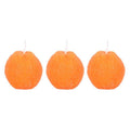 Ensemble de 3 bougies en forme d'orange | Design e regali originali