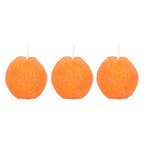 Ensemble de 3 bougies en forme d'orange | Design e regali originali