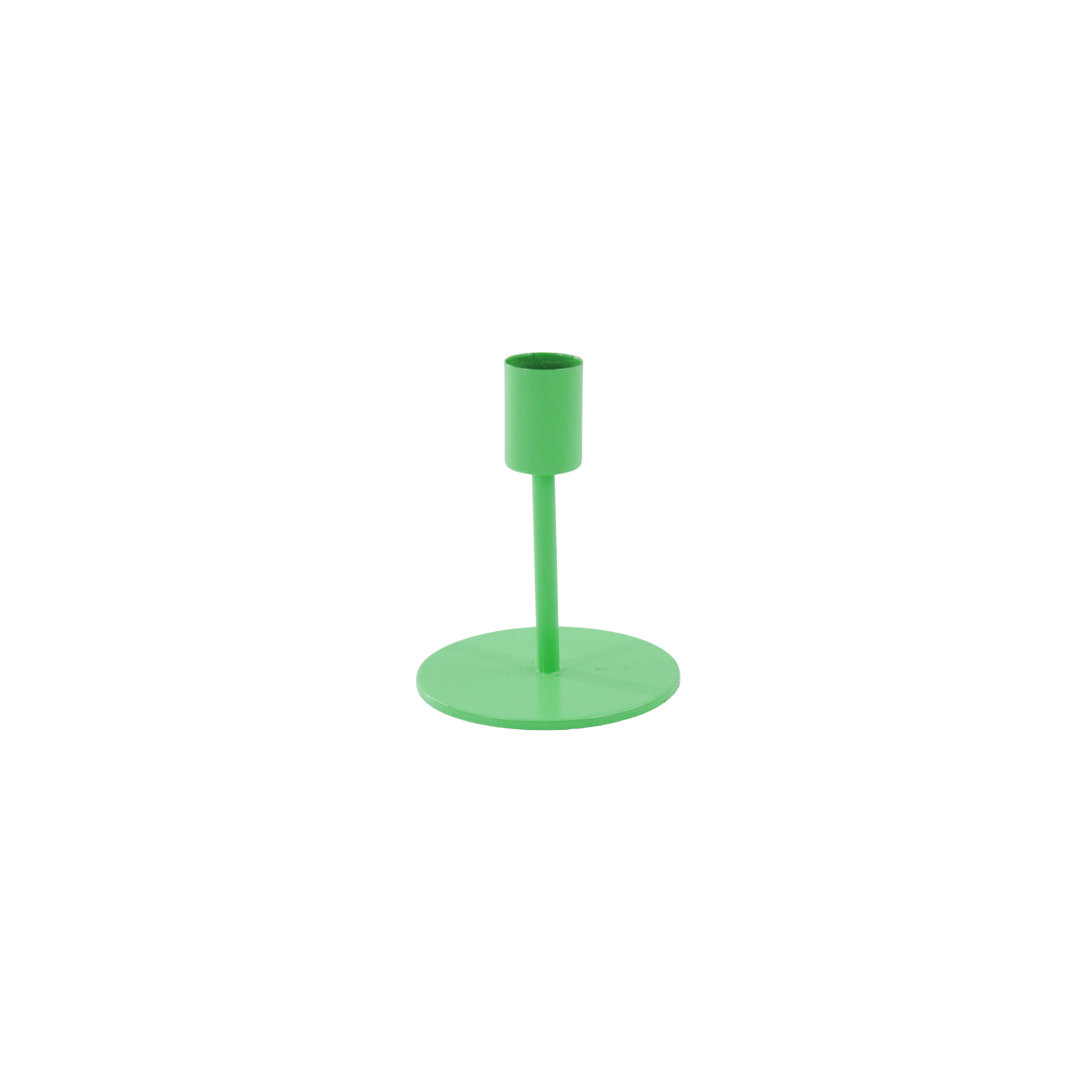 Bougeoir - Basique - Métal - Vert Néon - 8x8x10cm | Designproducten en originele cadeaus