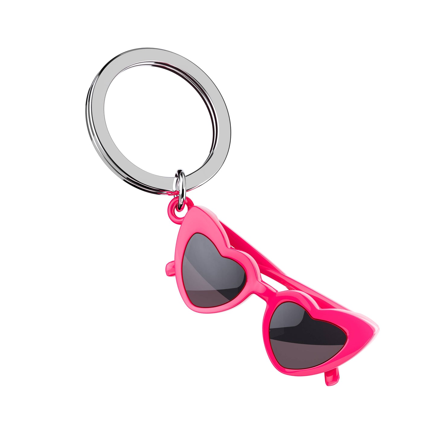 Heart Glasses Keychain