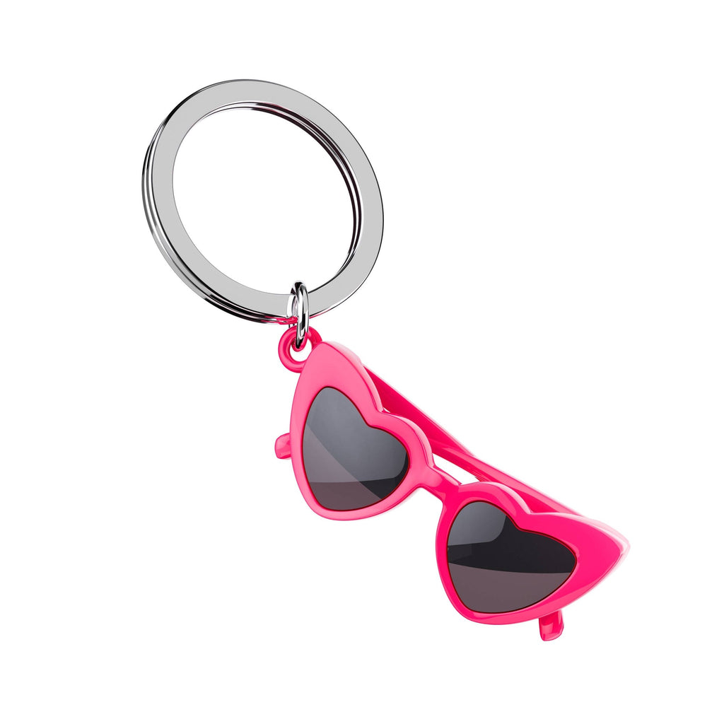 Schlüsselanhänger Herzbrille