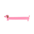 Marque-page Teckel rose