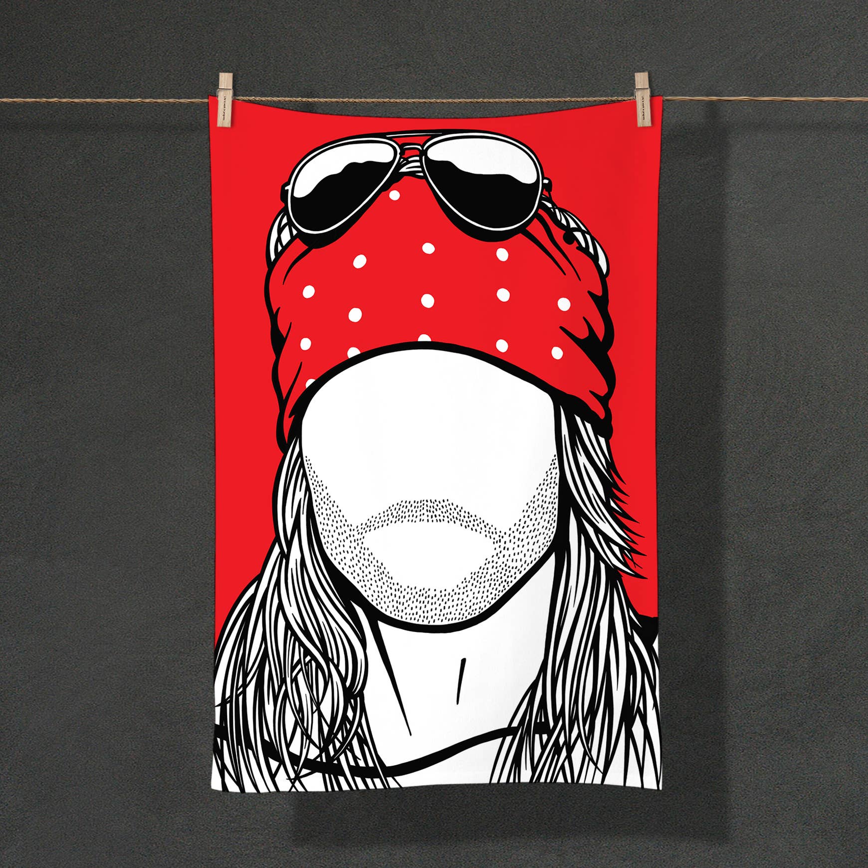 Oggetto regalo di design – torchon guns n rose axl rose 