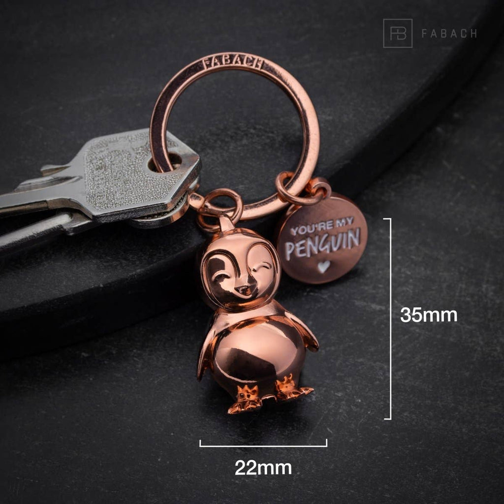 Oggetto regalo di design – porte cles pingouin tu es mon pingouin fabach 