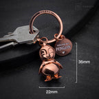 Oggetto regalo di design – porte cles pingouin tu es mon pingouin fabach 