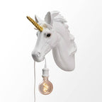 Hugh Unicorn Wandleuchte Weiß-Gold
