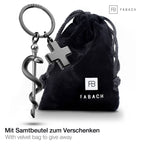 Porte-clés Bâton d'Esculape avec croix médicale | Design-lahjat ja sisustustuotteet