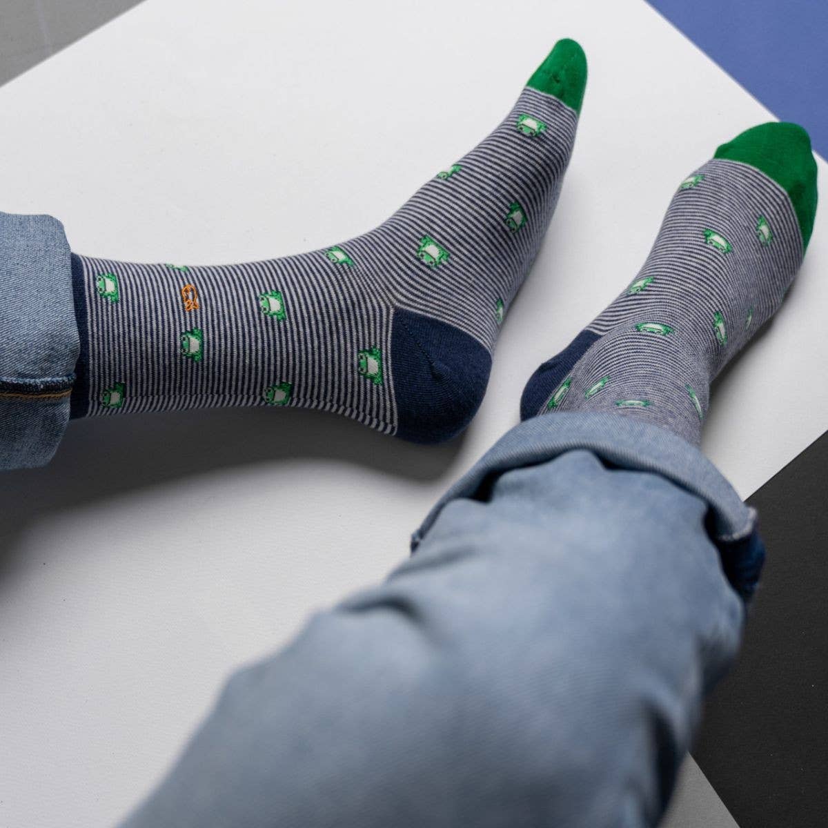 Combed cotton socks Frog