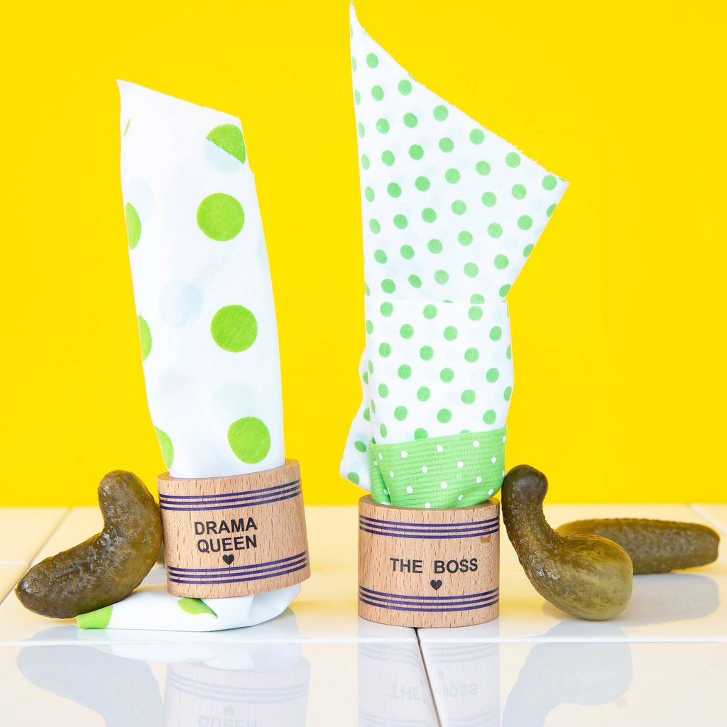 Ronds de serviette en bois – Collection Famille | Objetos de diseño y regalos originales