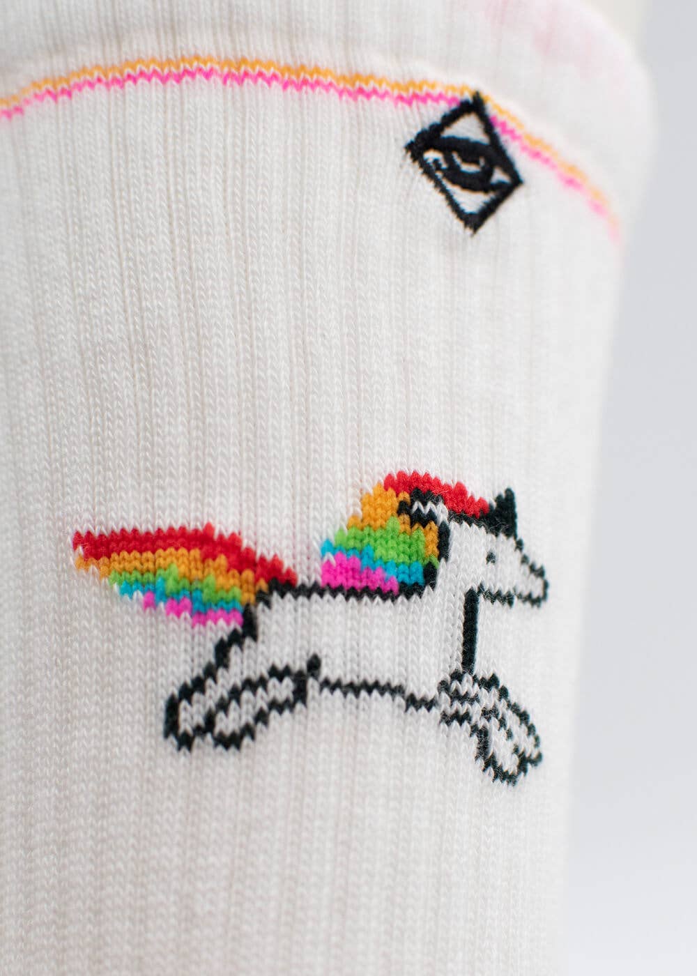 Oggetto regalo di design – chaussettes licorne arc en ciel j clay 