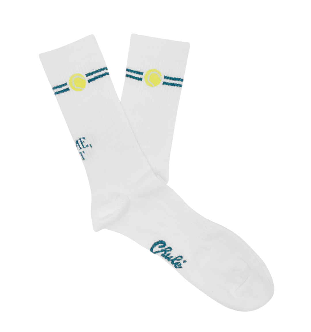 Chaussettes Tennis « Game, Set and Match » – Blanc - Chulé