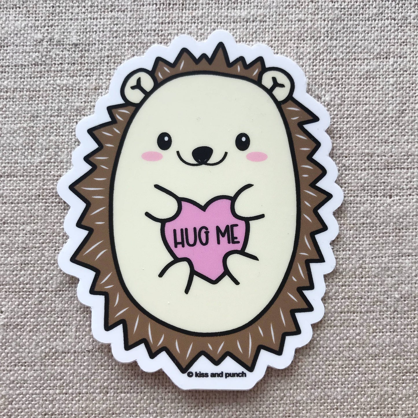 Hedgehog Hug Me Sticker