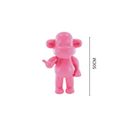 Ornement - Figurine Singe Hang Loose 'La Légende' - Résine de poly - Rose - 33x21x50cm | Design e regali originali
