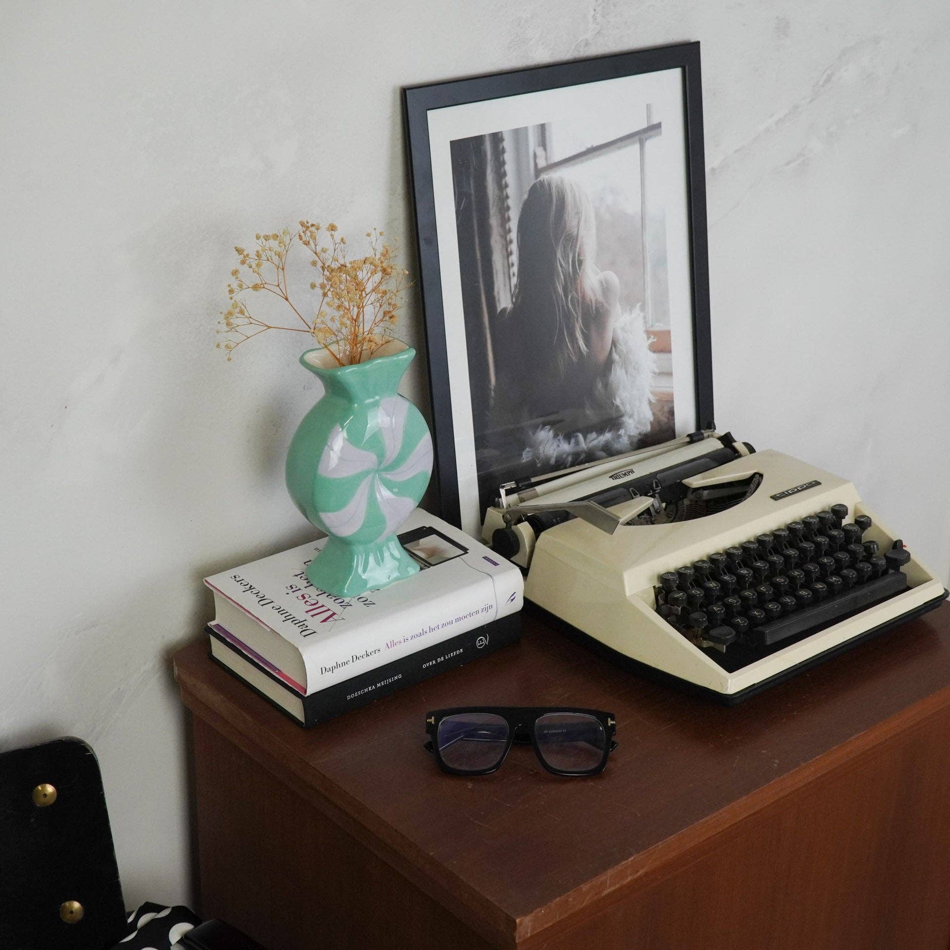 Vase à fleurs - Bonbon au caramel - Céramique - Lilas/Menthe - 12x6,5x20cm | Designproducten en originele cadeaus