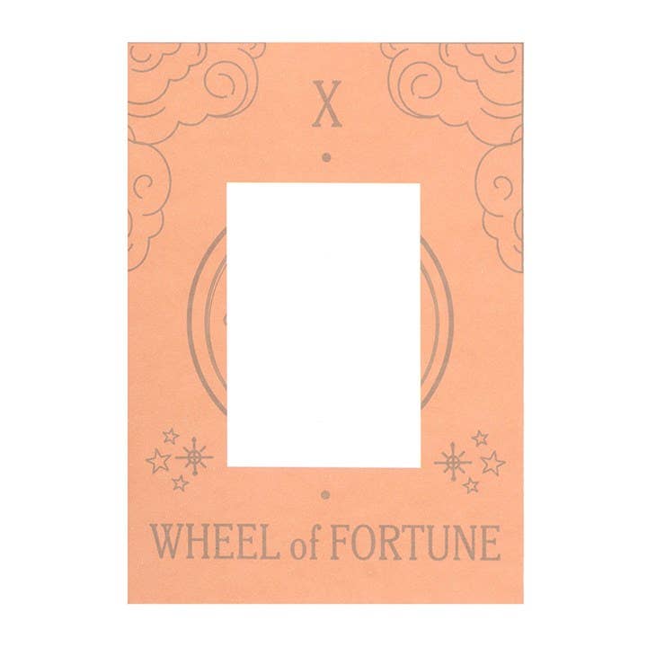 Collier Carte de Tarot Vintage La Roue de la Fortune | Designproducten en originele cadeaus