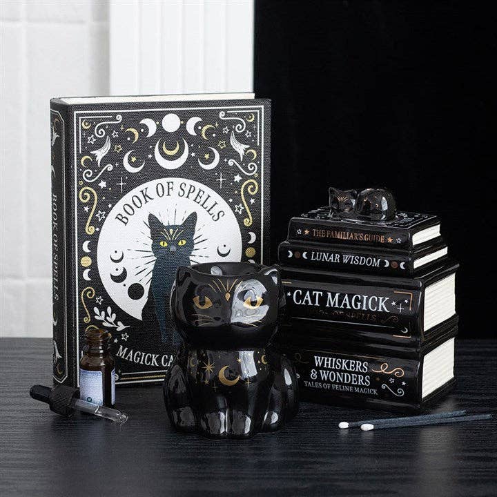 Brûleur d'huile Magick Chat Noir