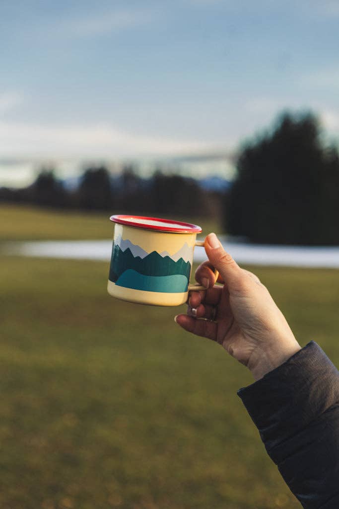 Tasse émaillée Montagnes | Design e regali originali