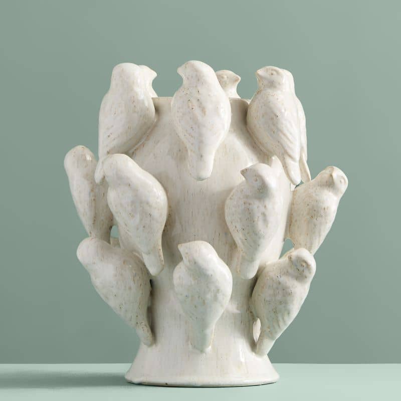 M. Oisillon White Vase