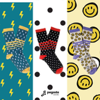 Oggetto regalo di design – chaussettes happy pegada socks 