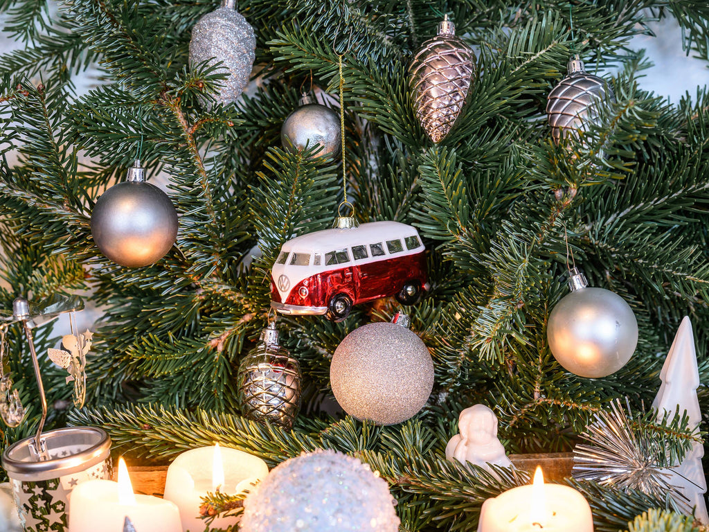 Décoration de Noël VW T1 Bus Rouge & Blanc | Oggetti di design e regali originali