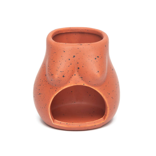 Bougeoir D'ouverture en Terracotta Tits Peint à la Main Helio Ferretti Vue 1