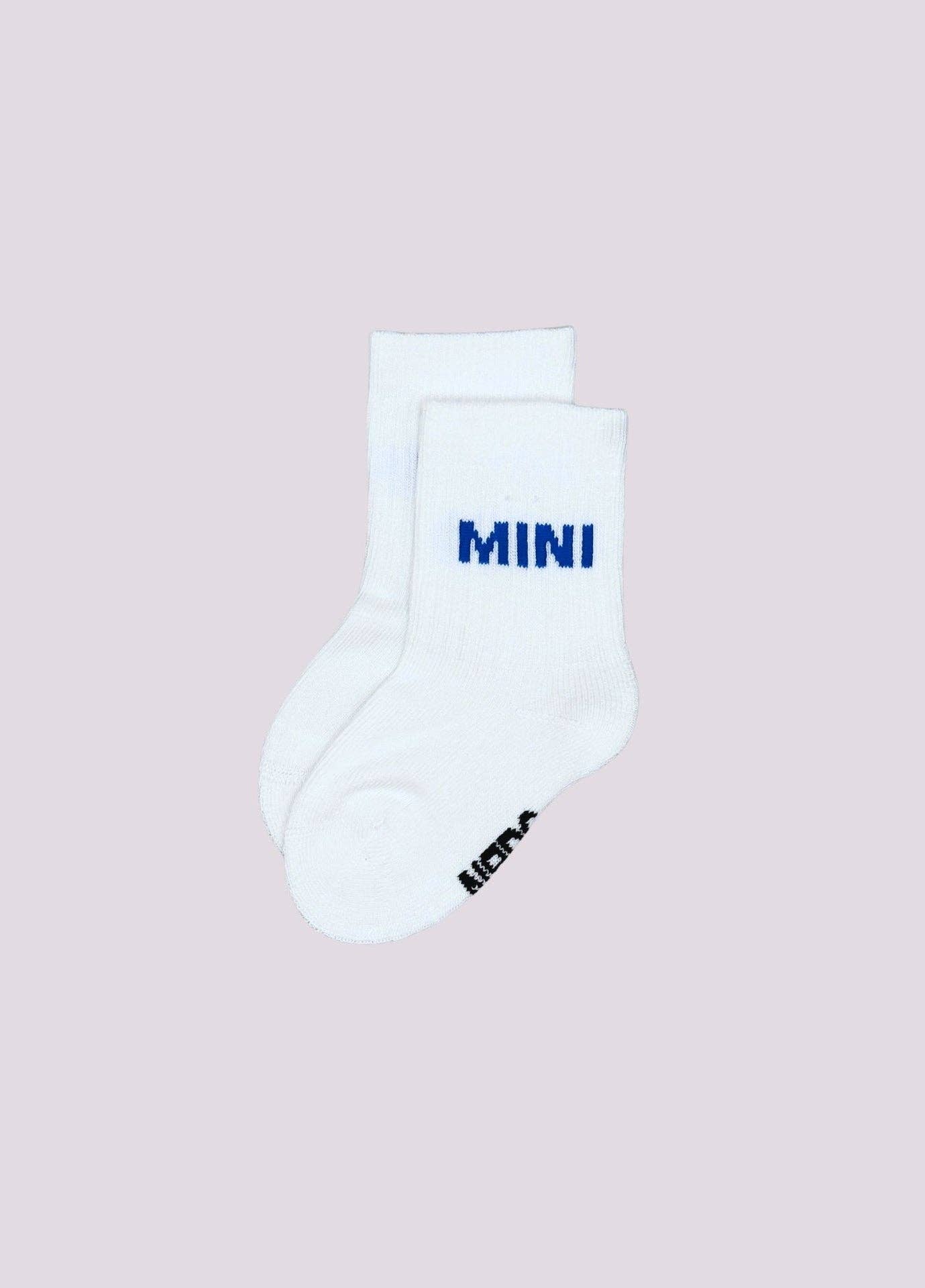 Chaussettes Bébé/Enfant « MINI » - Bleu