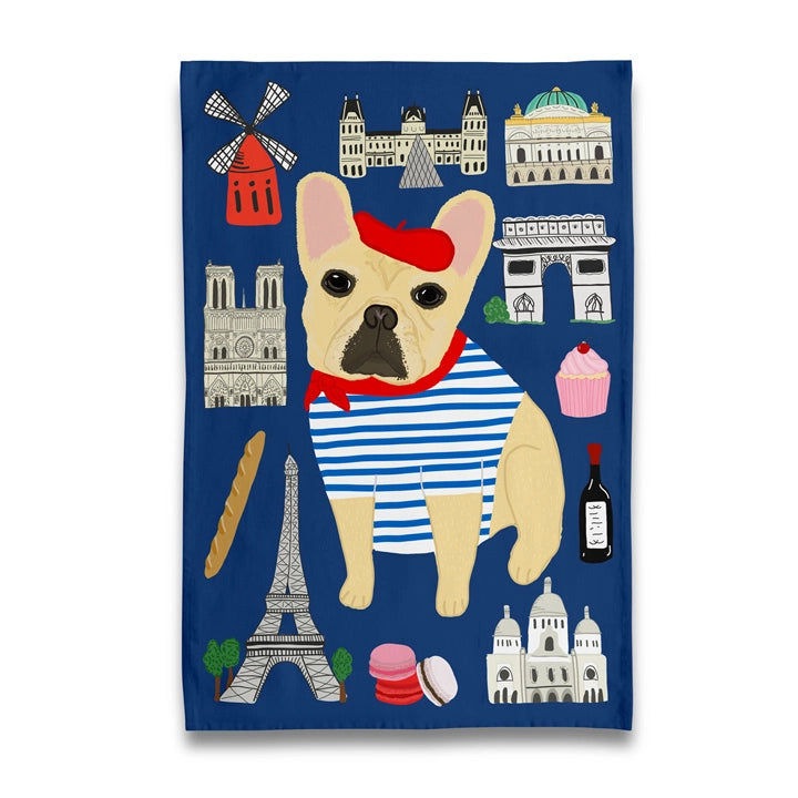 Tea towel “Hello Frenhie”