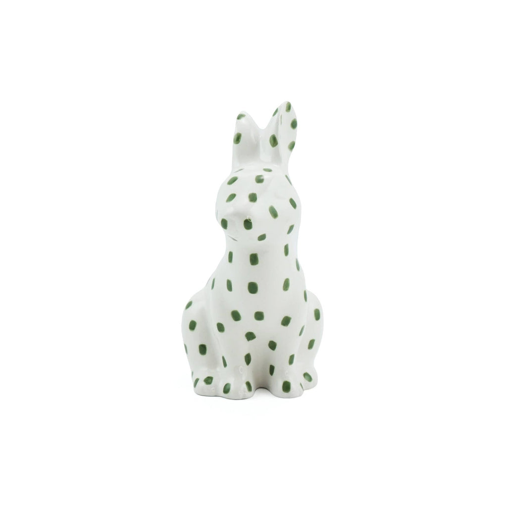 Vase en forme de lièvre en céramique Woodland Animal vert
