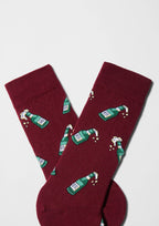 BeBeer Burgundy - Chaussettes coton biologique: Bordeaux / 41/46