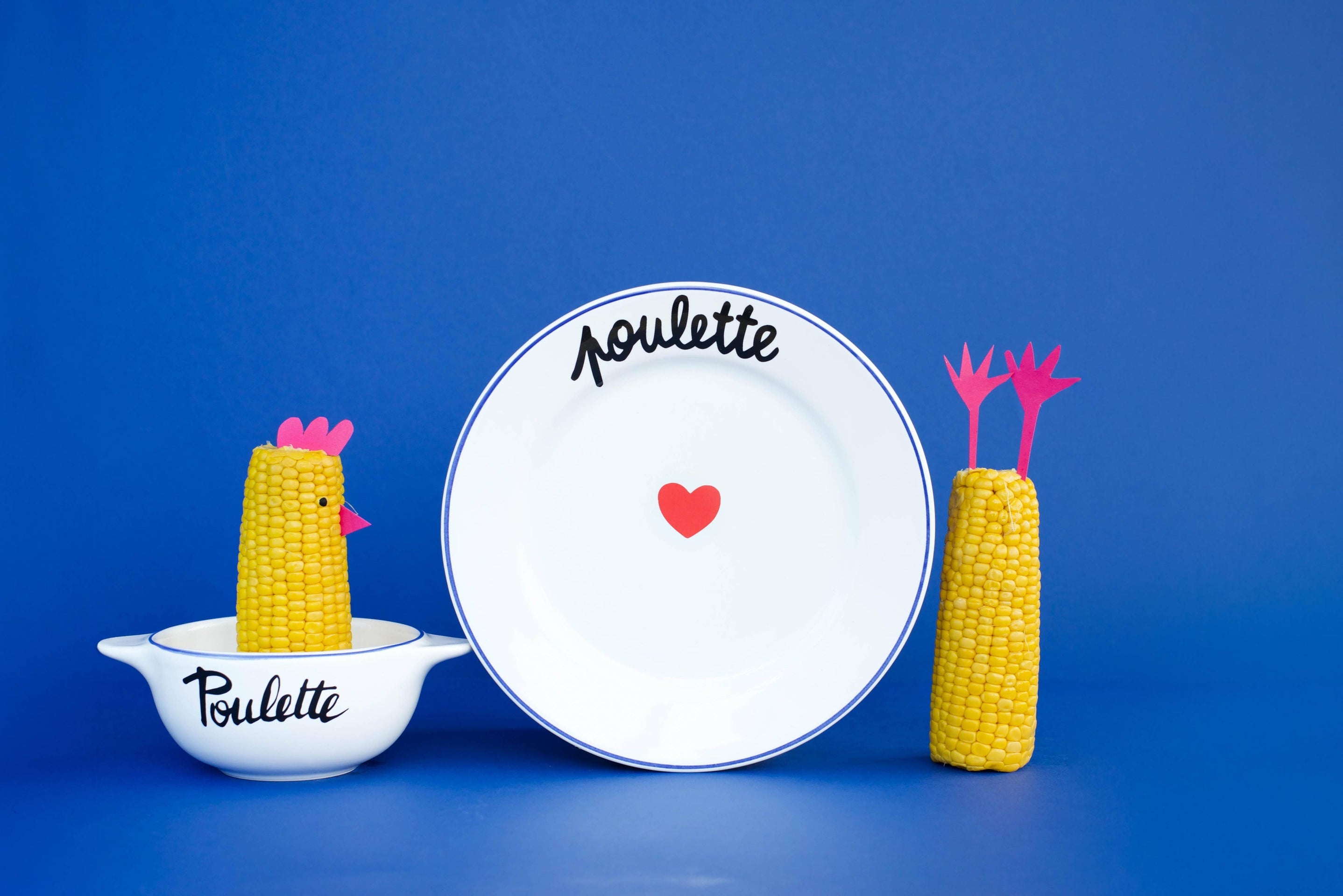Assiette La Famille S’éclate - Poulette | Oggetti di design e regali originali