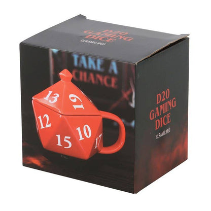 Mug 3D D20 Rouge