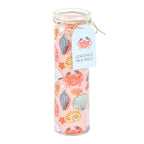Bougie Tubulaire Côtière à Imprimé Coquillage Pastel & Noix de Coco et Sel Marin