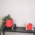 Pot - Bisous - Céramique - Rouge - 17,5x17,5x17,5cm | Design-lahjat ja sisustustuotteet