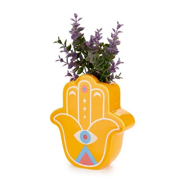 Vase Main Chanceuse jaune