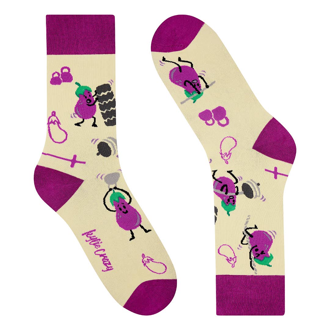 Chaussettes Aubergines Sportives