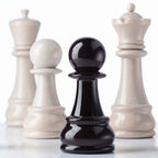 Moulin à épices "Chess" Regina en hêtre laqué blanc brillant