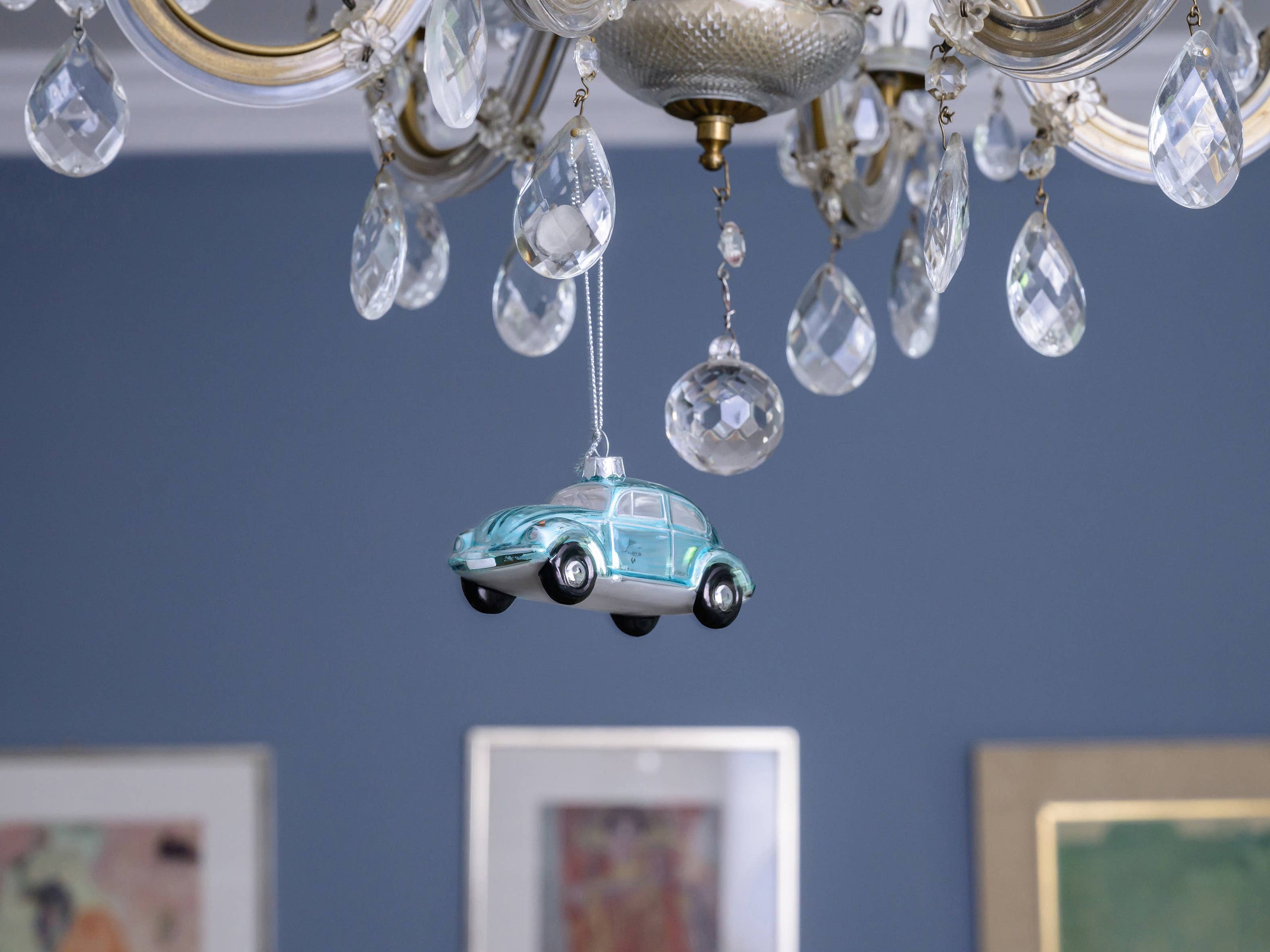 Décoration de Noël Coccinelle VW Bleue | Oggetti di design e regali originali