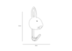 Porte-manteau Peluche Lapin Blanc - Wild & Soft