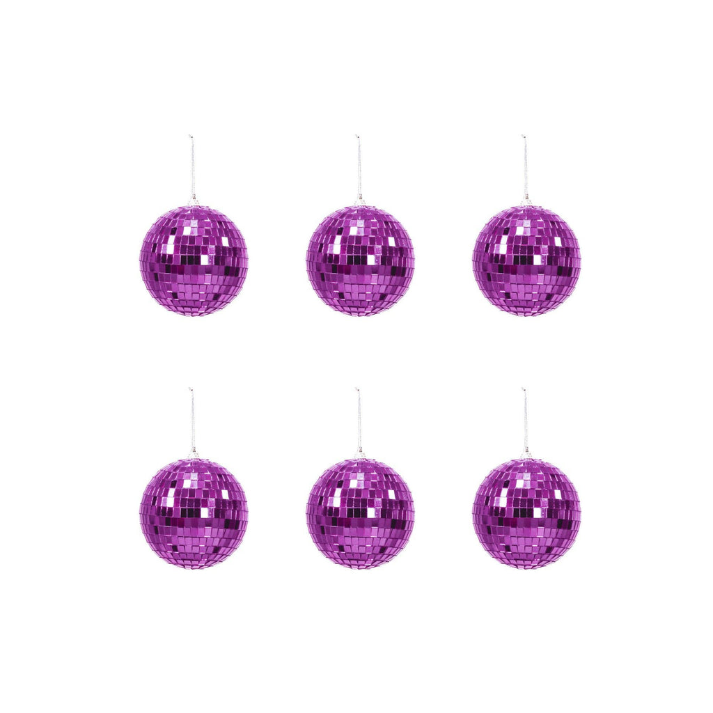 Boule de Noël Disco Rose - 6-Pack