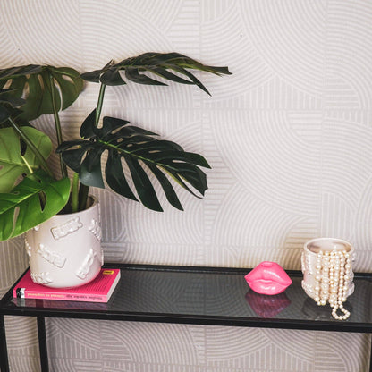 Pot - 'FUCK' - Céramique - Beige - 11x11x11,5cm