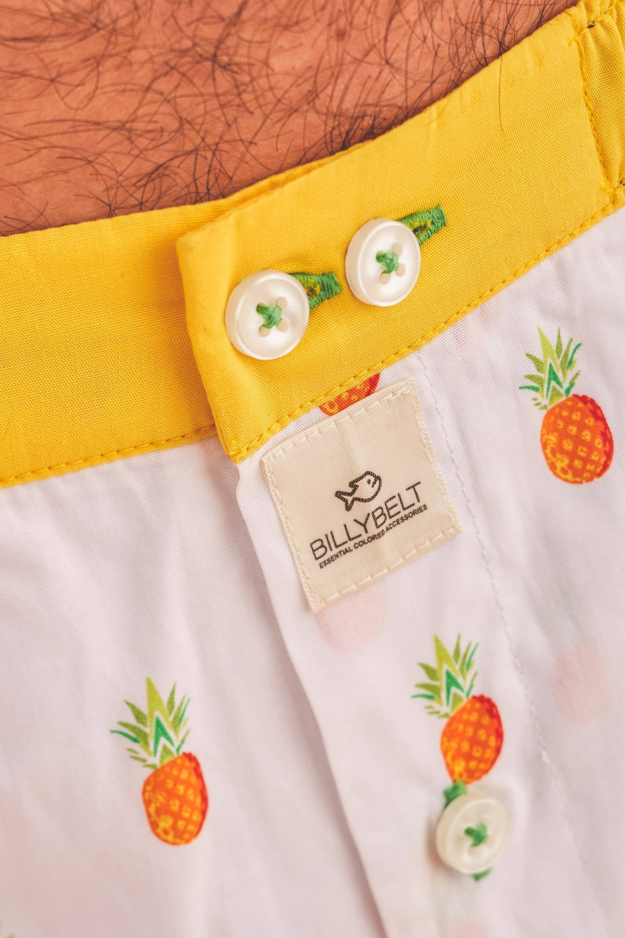 Boxershort 100 % Bio-Baumwolle Ananas