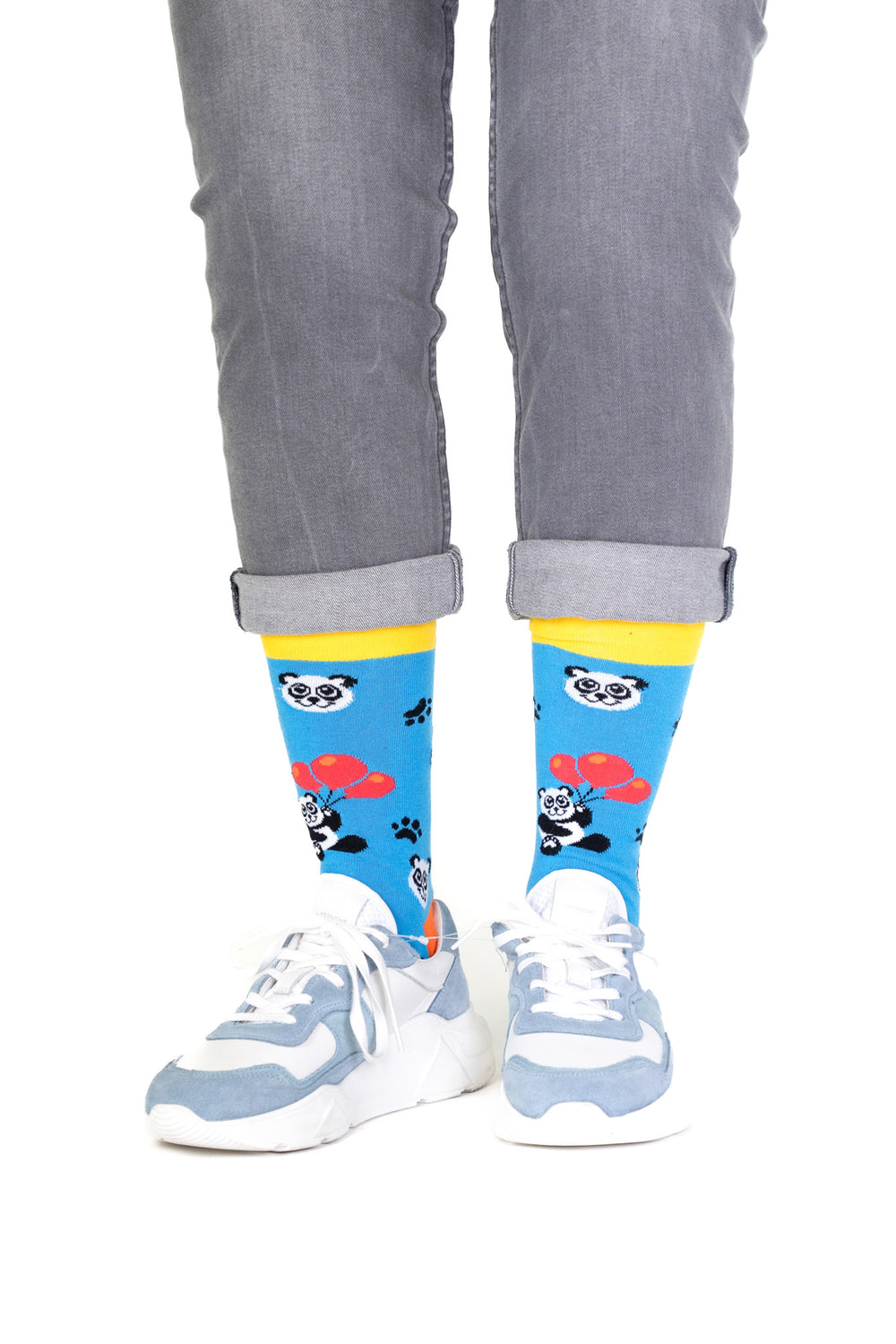 Panda Socks - Blue