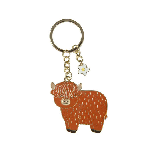 Porte-clés Vache des Highlands