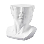 Table d'appoint David, Blanc Magnésie, 53 x 46 x 53 cm