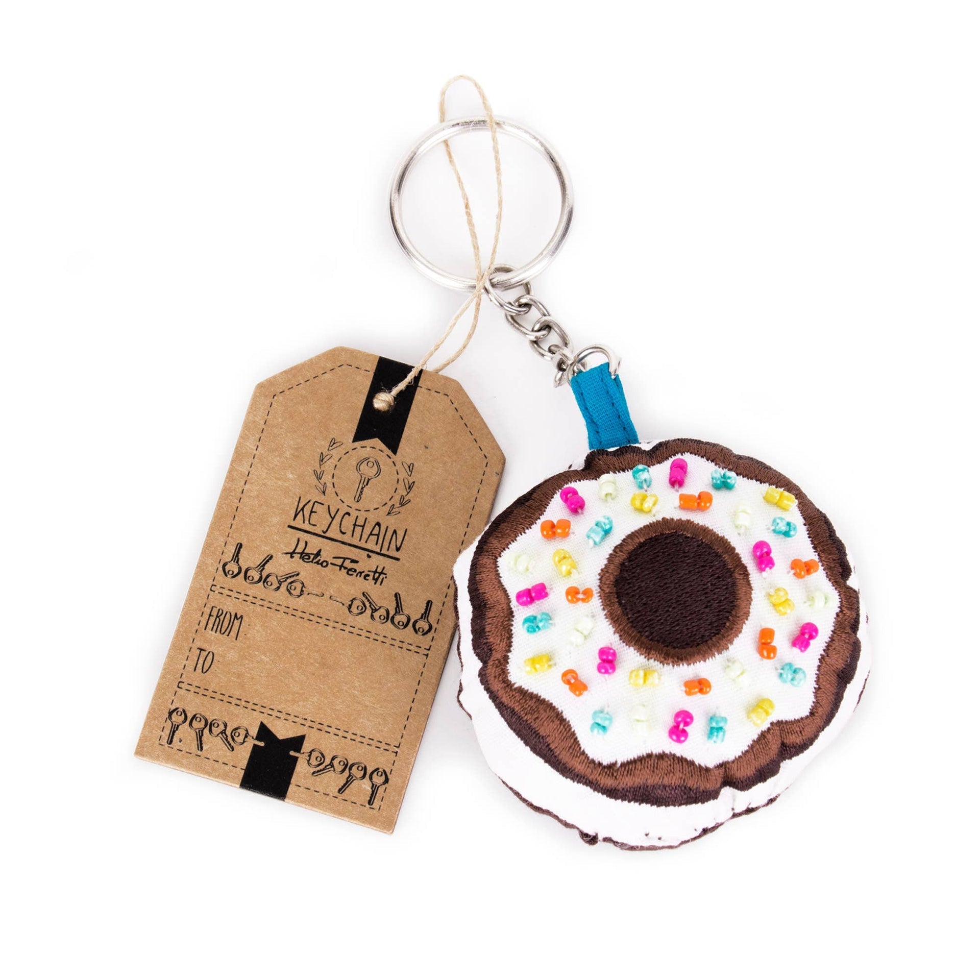 Porte Clés Broderie Boho Helio Ferretti Vue 3