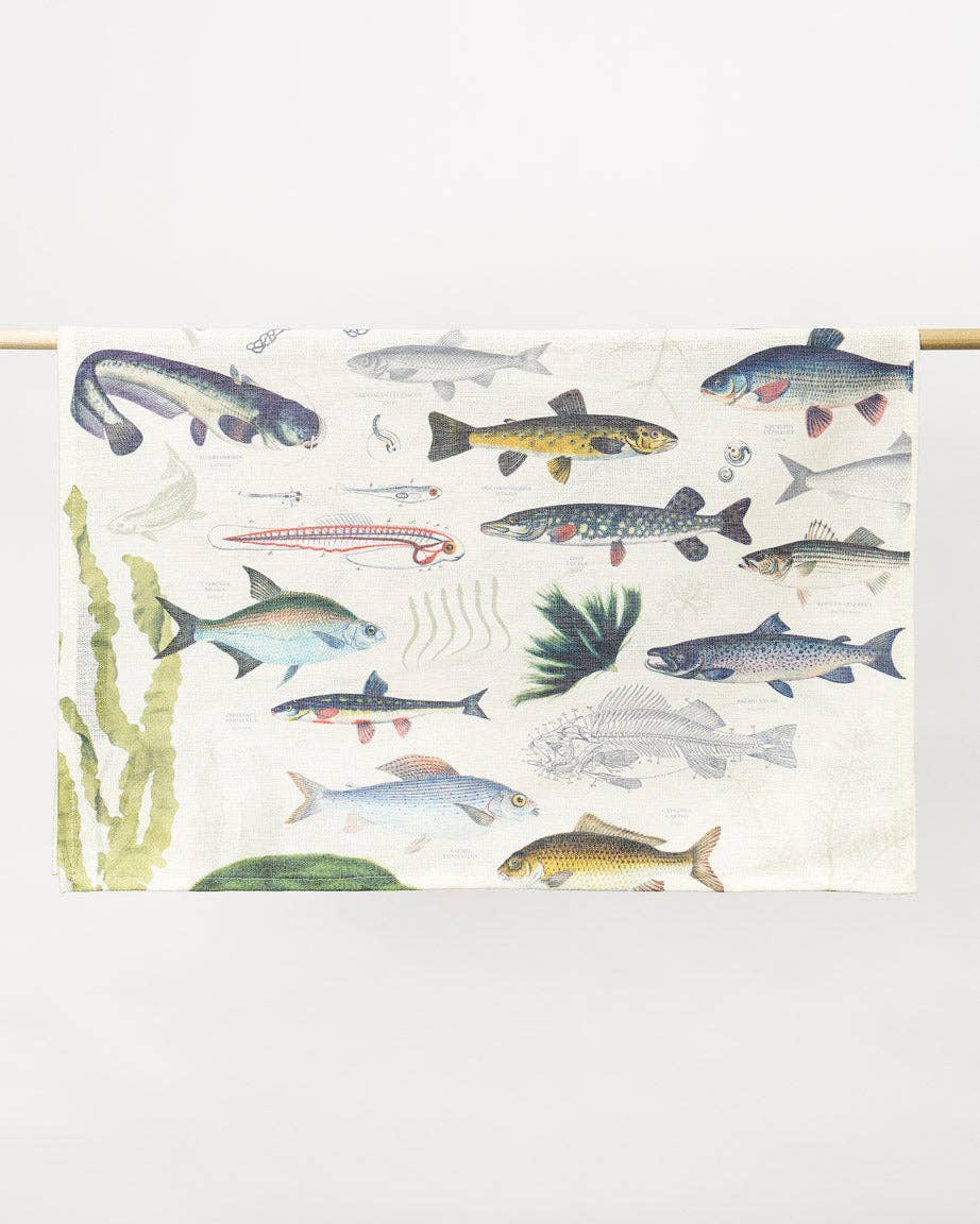 Oggetto regalo di design – Torchon Poisson D'Eau Douce – produit scientifique Cognitive Surplus EU, vue 3