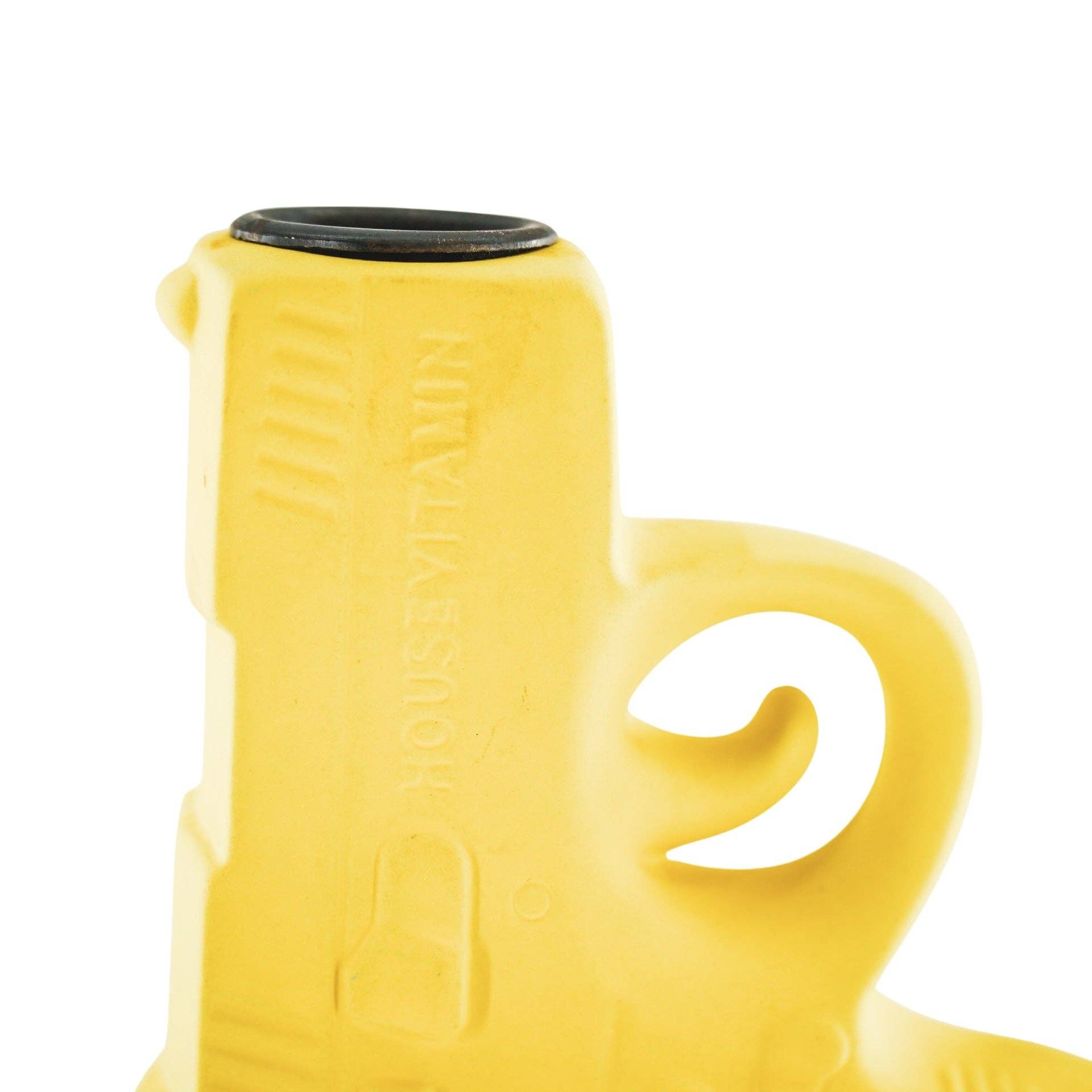Bougeoir - Pistolet - Céramique - Jaune Néon - 12x5x12cm | Design-lahjat ja sisustustuotteet