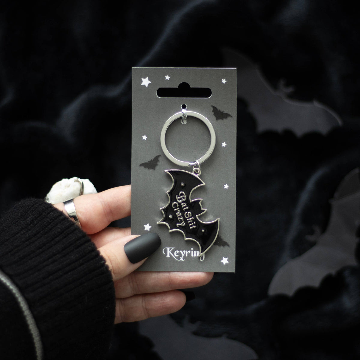 Porte-Clés Chauve-Souris "Bat Shit Crazy" | Objetos de diseño y regalos originales
