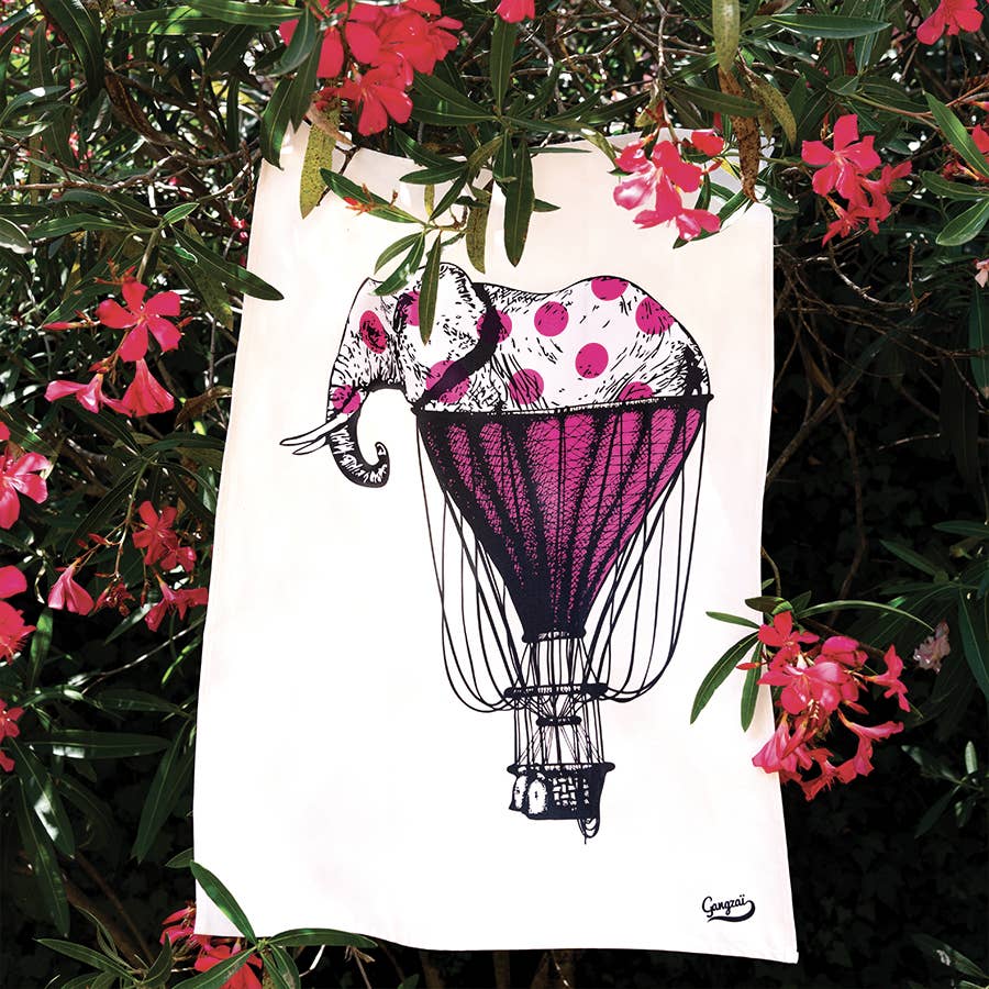 Elephant'R Tea Towel