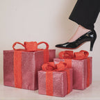 Cadeau de Noël à LED - S3 - Polystyrène - Rose/Orange - 15/20/25cm | Design e regali originali